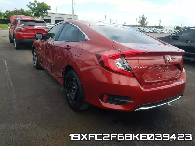 19XFC2F68KE039423 фото 4