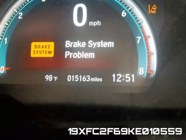 19XFC2F69KE010559 фото 9