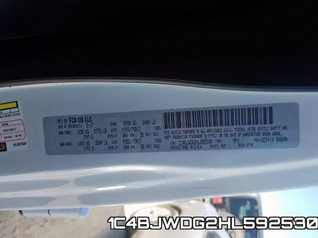 1C4BJWDG2HL592530 фото 2