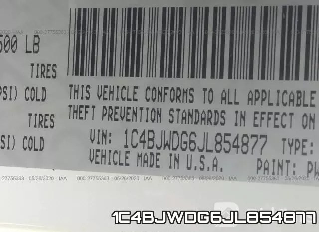 1C4BJWDG6JL854877 фото 10
