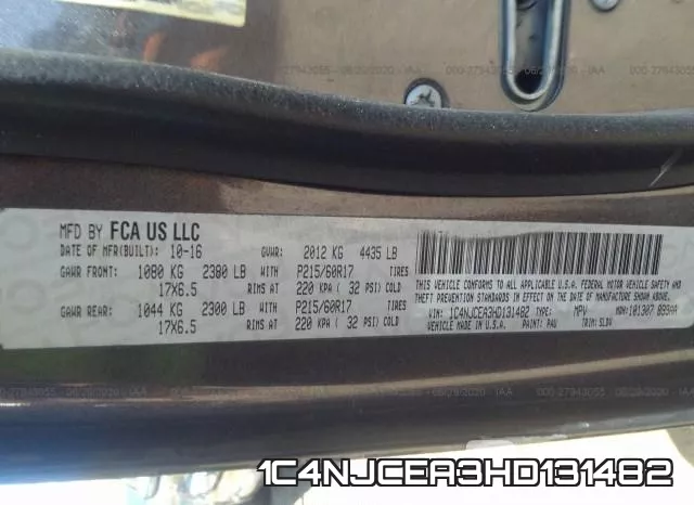 1C4NJCEA3HD131482 фото 10