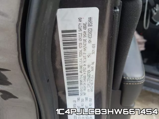 1C4PJLCB3HW667454 фото 2