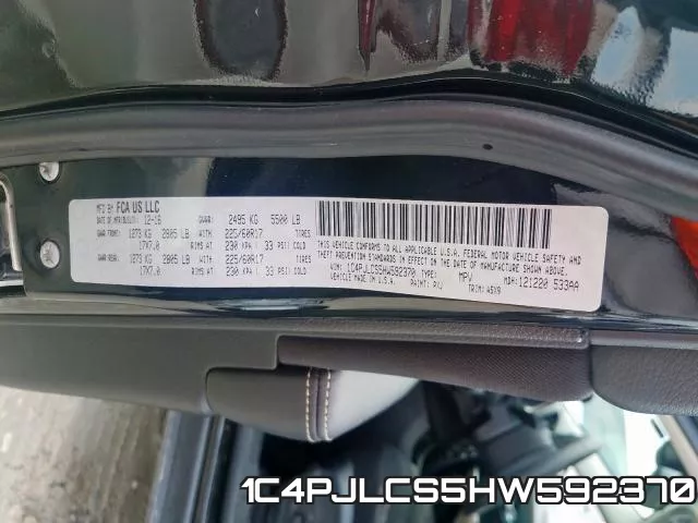 1C4PJLCS5HW592370 фото 2
