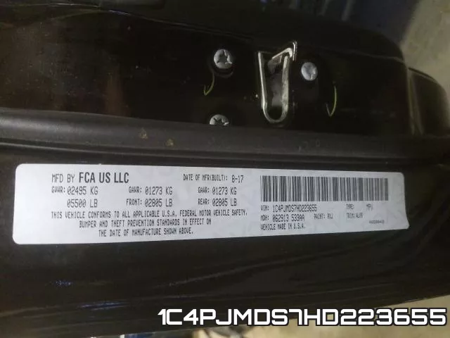 1C4PJMDS7HD223655 фото 2