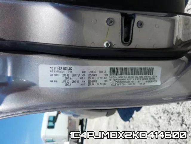 1C4PJMDX2KD414600 фото 2