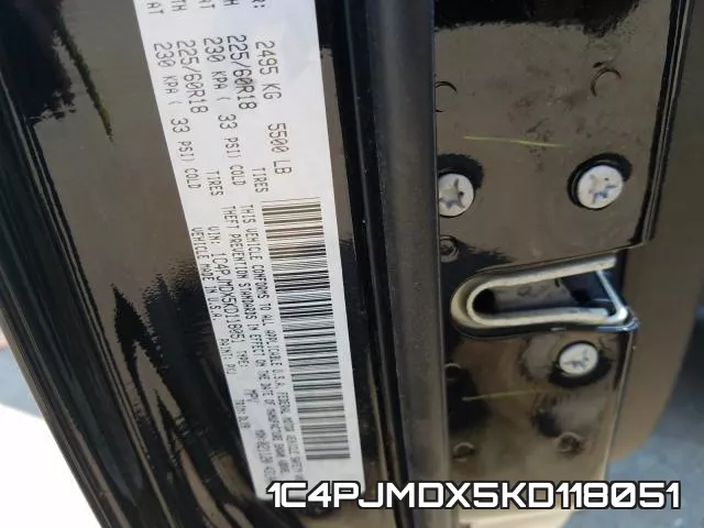 1C4PJMDX5KD118051 фото 2