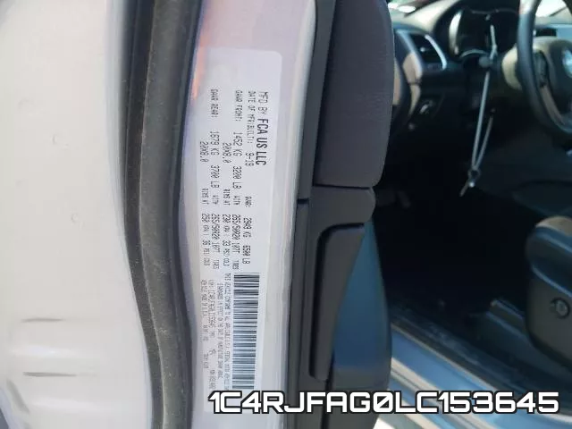1C4RJFAG0LC153645 фото 2
