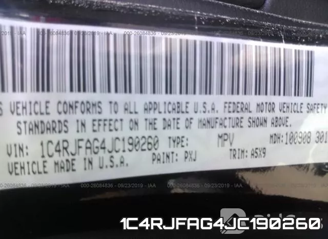 1C4RJFAG4JC190260 фото 10