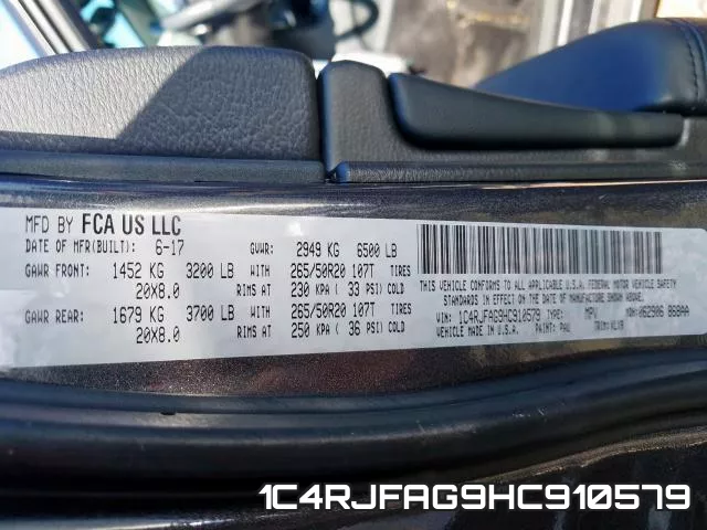 1C4RJFAG9HC910579 фото 2