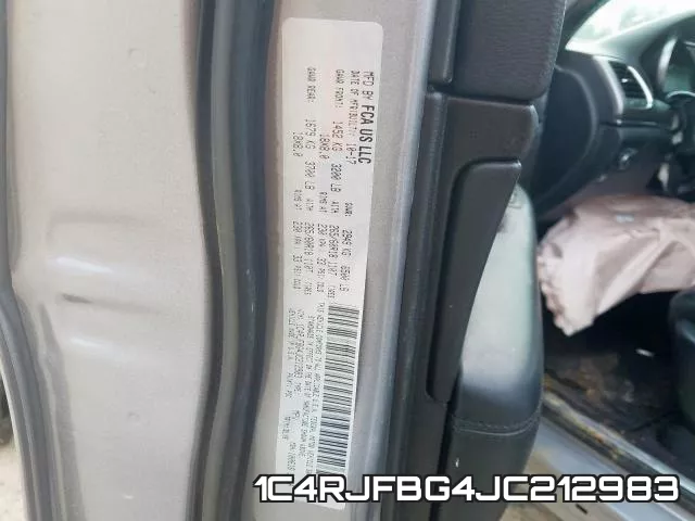 1C4RJFBG4JC212983 фото 2