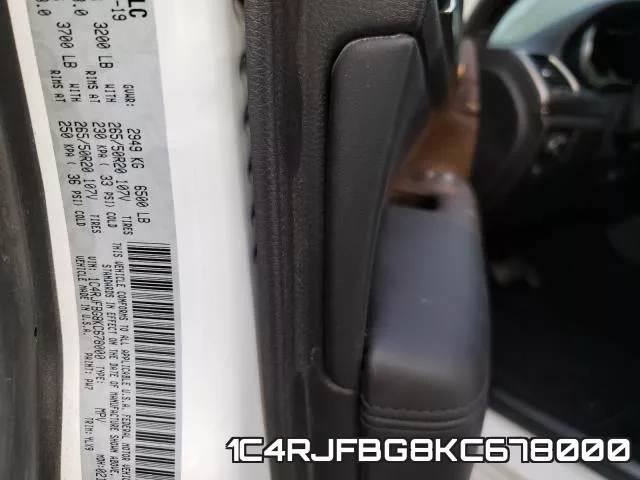 1C4RJFBG8KC678000 фото 2