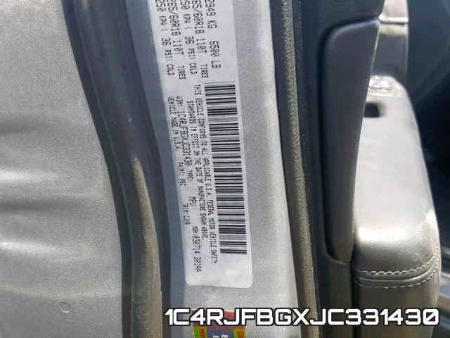 1C4RJFBGXJC331430 фото 2