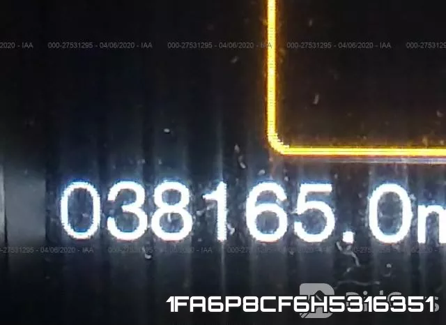 1FA6P8CF6H5316351 фото 8