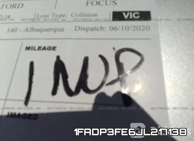 1FADP3FE6JL217138 фото 8