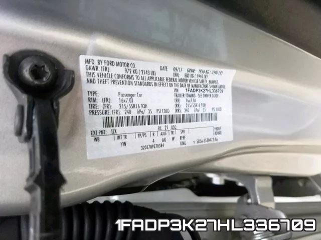 1FADP3K27HL336709 фото 2
