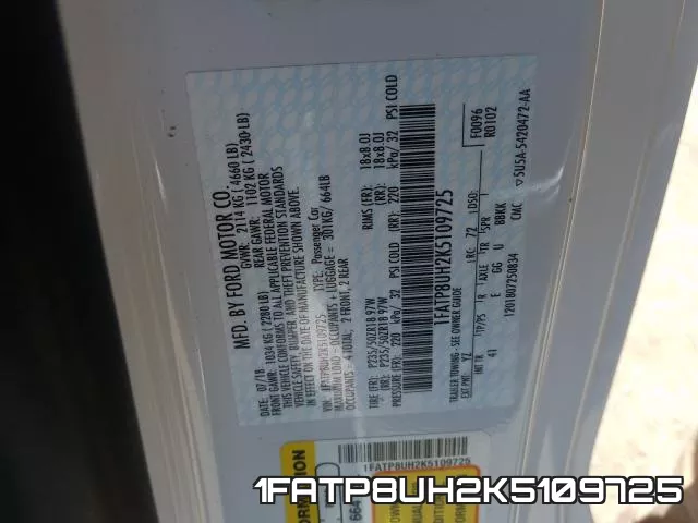 1FATP8UH2K5109725 фото 2