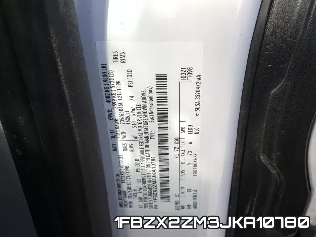 1FBZX2ZM3JKA10780 фото 2