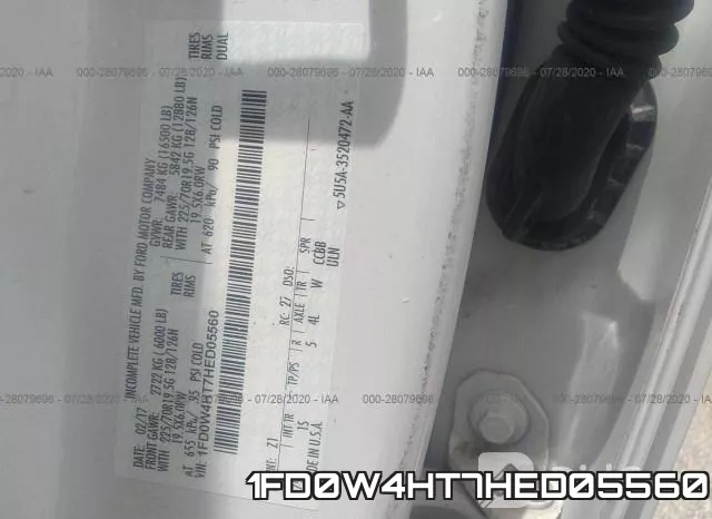 1FD0W4HT7HED05560 фото 10