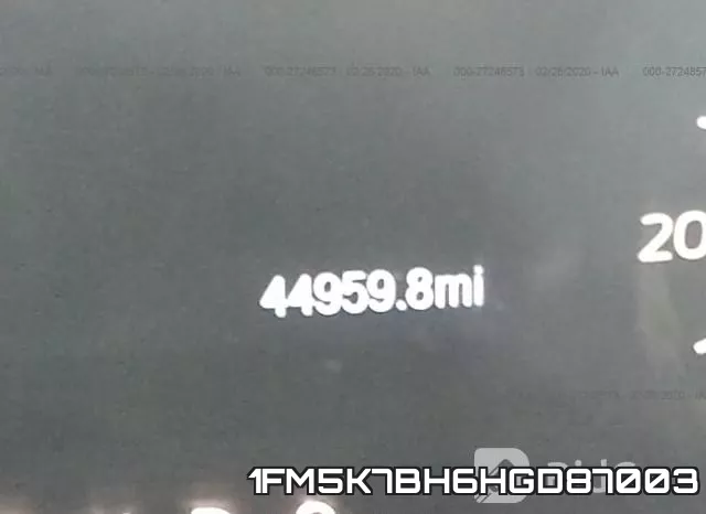 1FM5K7BH6HGD87003 фото 8