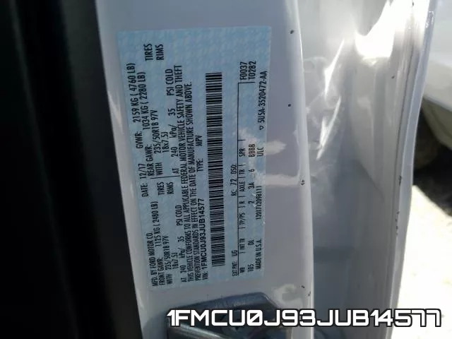 1FMCU0J93JUB14577 фото 2