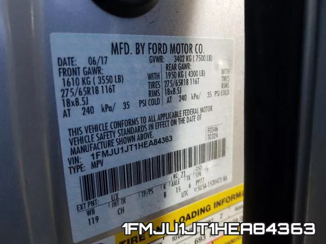 1FMJU1JT1HEA84363 фото 2