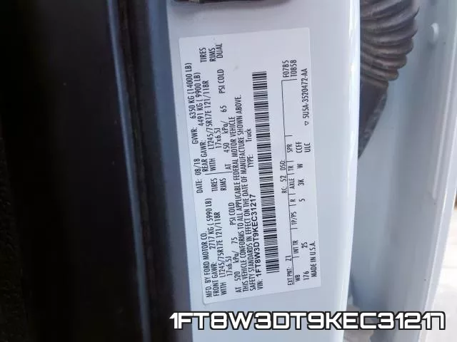 1FT8W3DT9KEC31217 фото 2