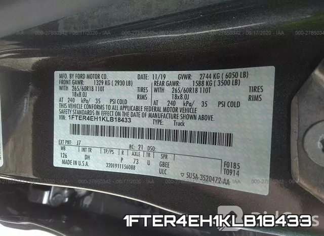 1FTER4EH1KLB18433 фото 10
