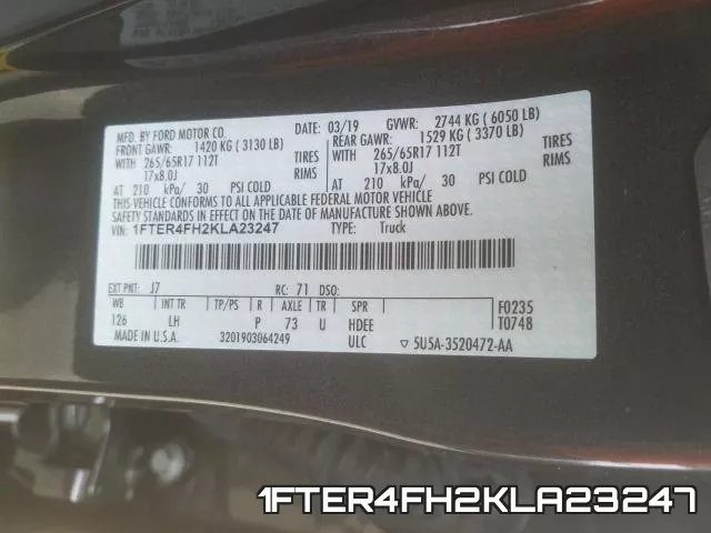 1FTER4FH2KLA23247 фото 2