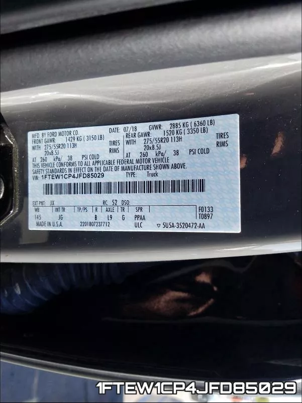 1FTEW1CP4JFD85029 фото 2