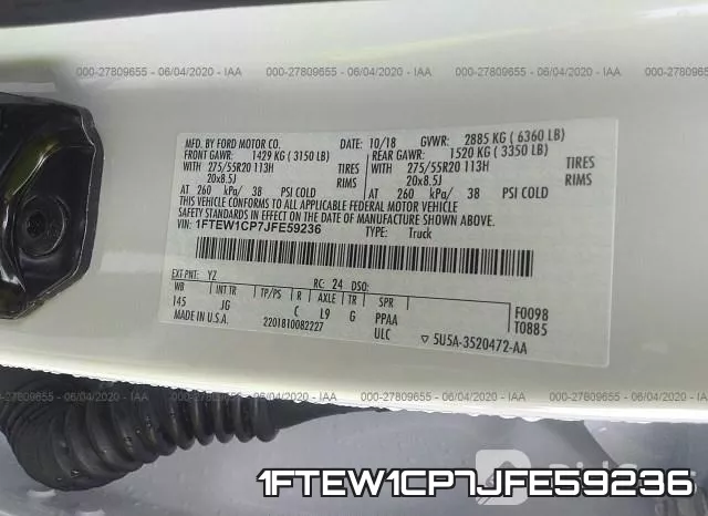 1FTEW1CP7JFE59236 фото 10