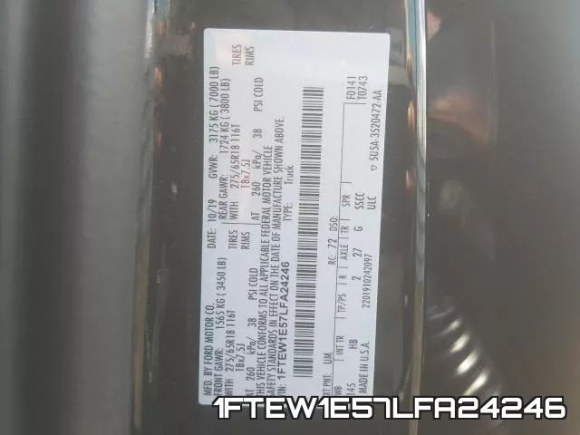 1FTEW1E57LFA24246 фото 2