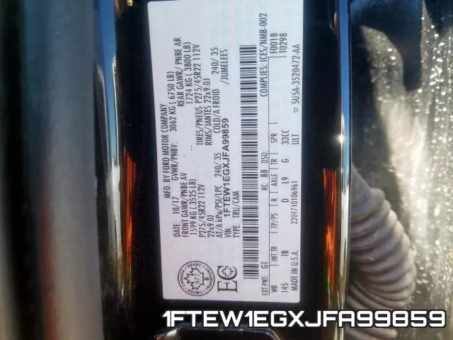 1FTEW1EGXJFA99859 фото 2