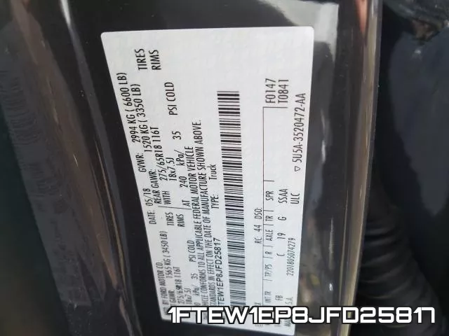 1FTEW1EP8JFD25817 фото 2