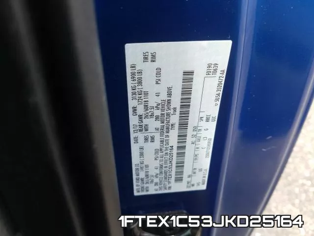 1FTEX1C53JKD25164 фото 2