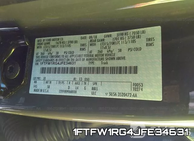 1FTFW1RG4JFE34631 фото 10