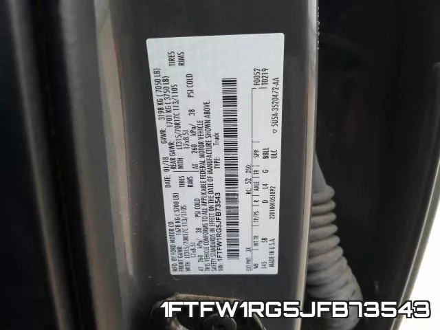 1FTFW1RG5JFB73543 фото 2