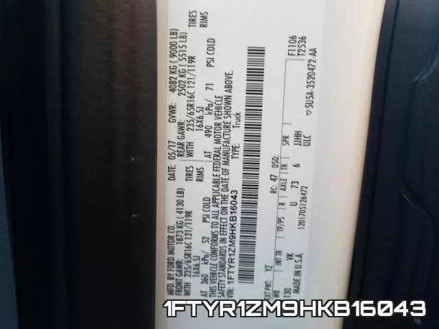 1FTYR1ZM9HKB16043 фото 2