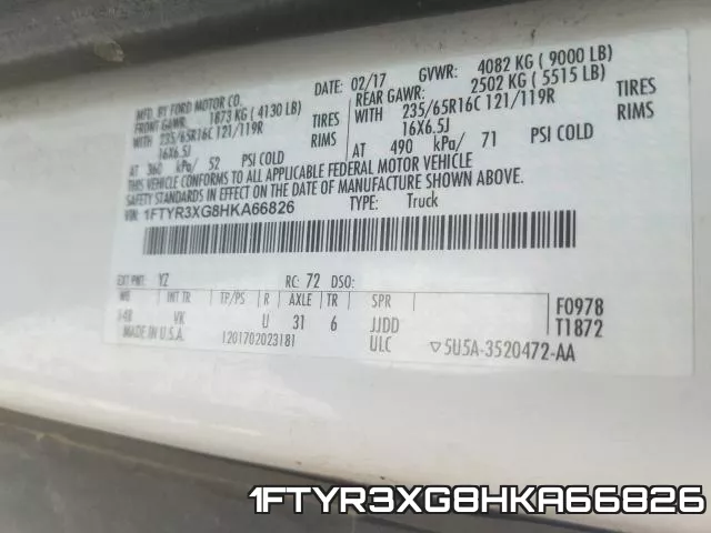 1FTYR3XG8HKA66826 фото 2