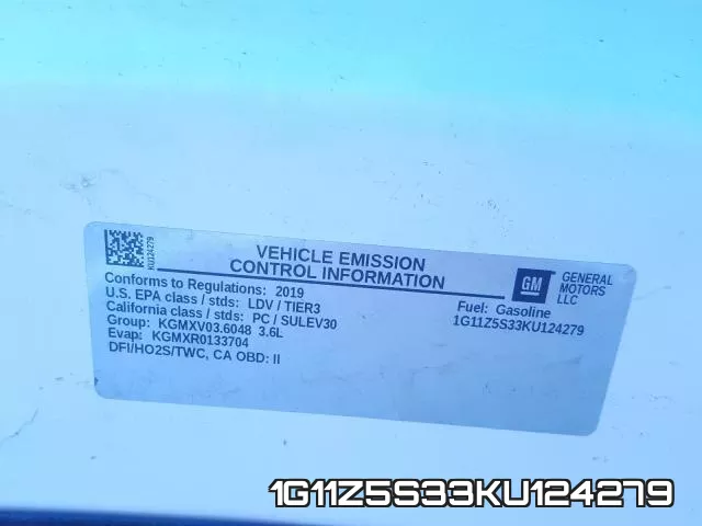 1G11Z5S33KU124279 фото 2