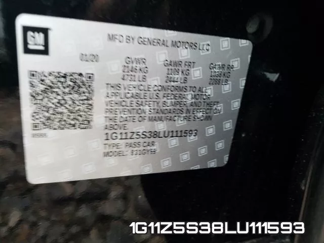 1G11Z5S38LU111593 фото 2