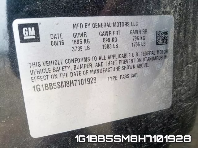 1G1BB5SM8H7101928 фото 2