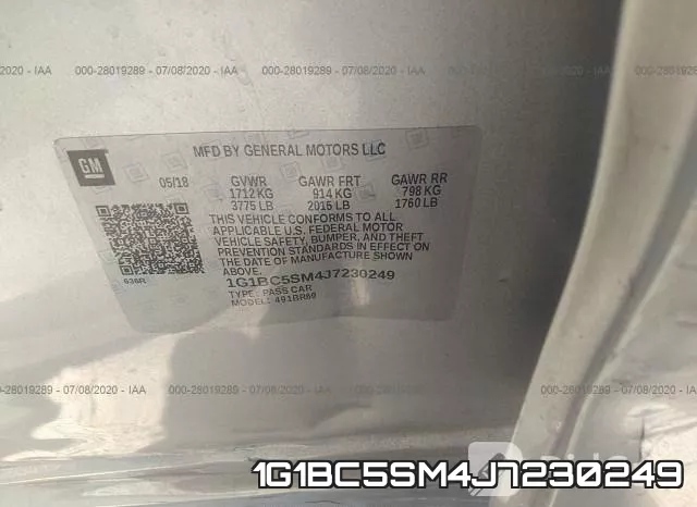 1G1BC5SM4J7230249 фото 10