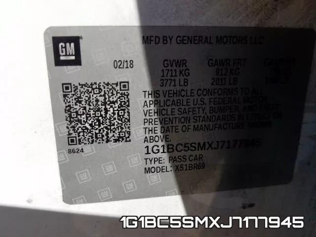 1G1BC5SMXJ7177945 фото 2