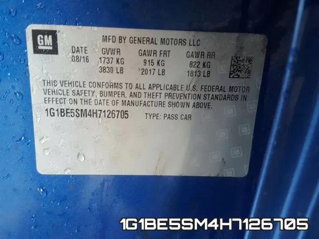 1G1BE5SM4H7126705 фото 2