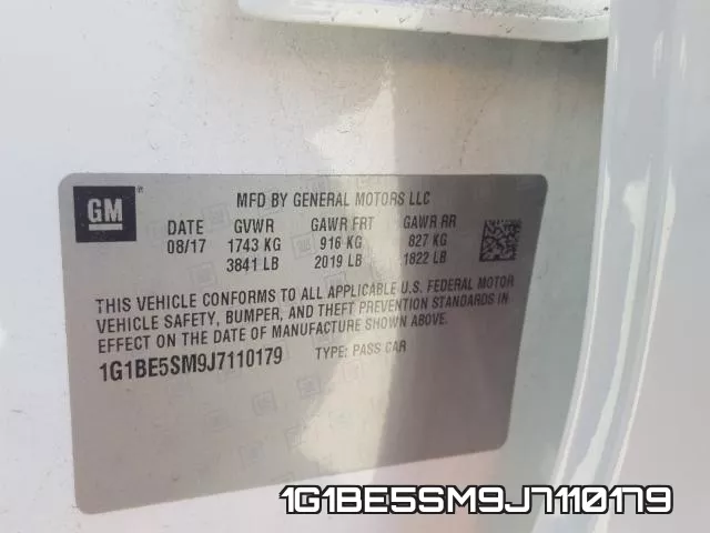 1G1BE5SM9J7110179 фото 2