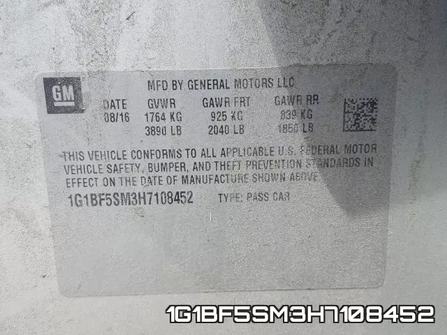 1G1BF5SM3H7108452 фото 2