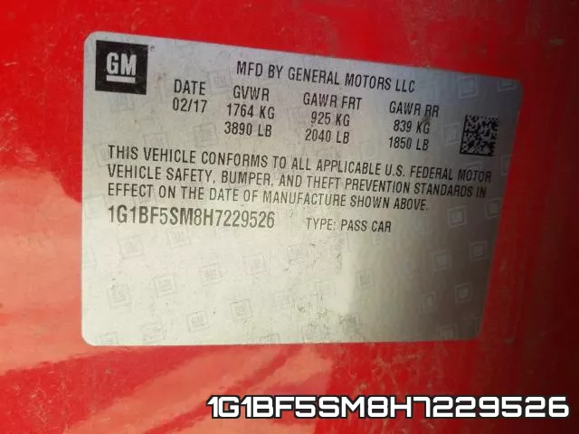 1G1BF5SM8H7229526 фото 2