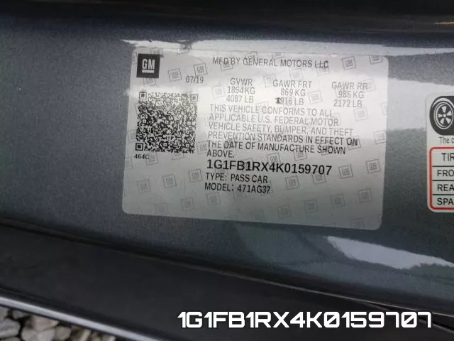 1G1FB1RX4K0159707 фото 2