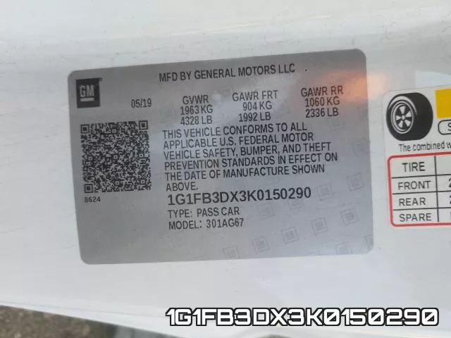 1G1FB3DX3K0150290 фото 2