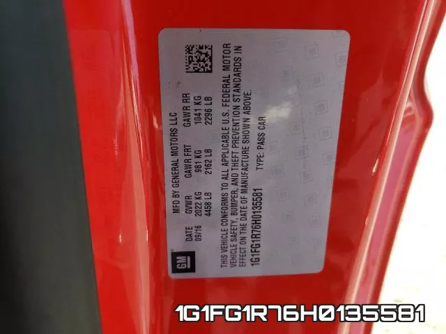 1G1FG1R76H0135581 фото 2